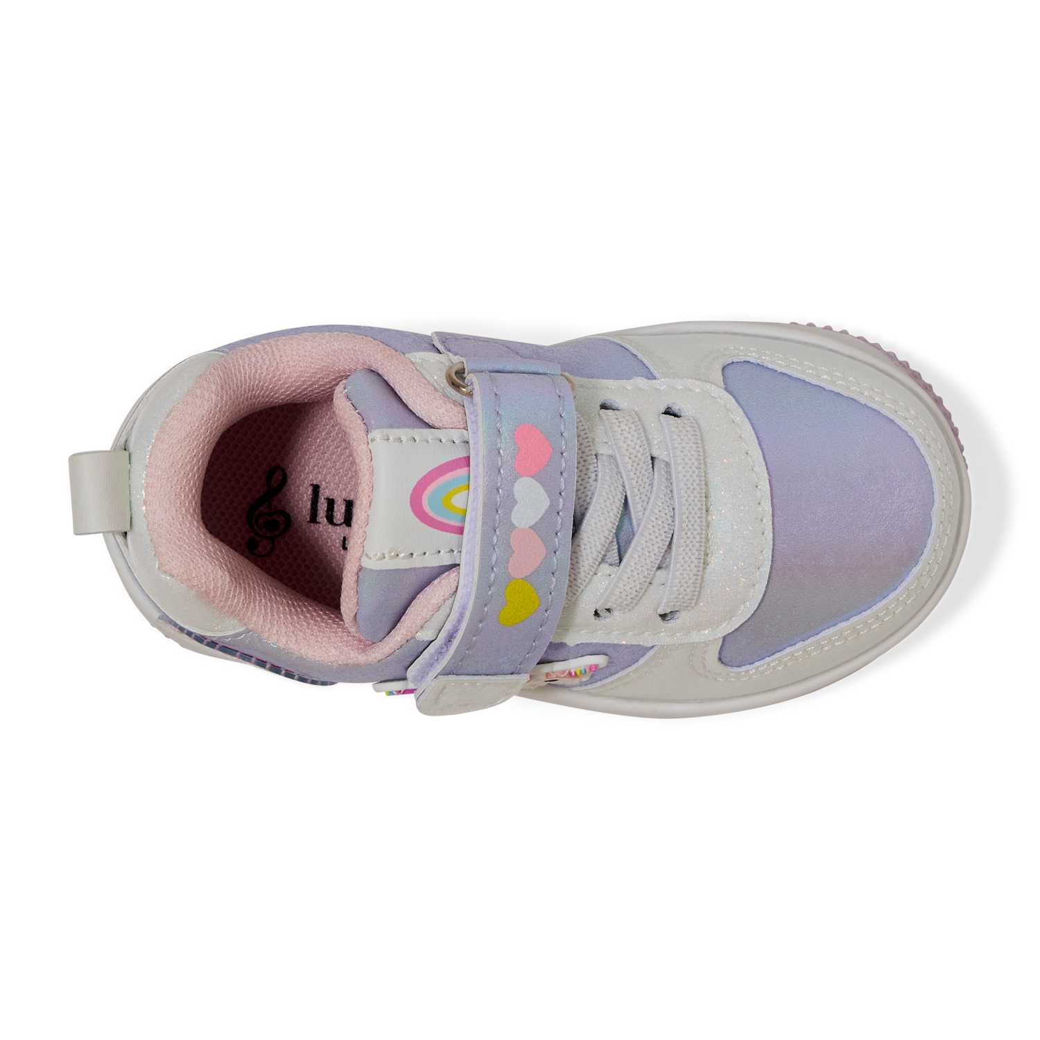 slide 6 of 6, Lullaby Lane Girl Unicorn Sneaker, Purple, Size 3, Size 3