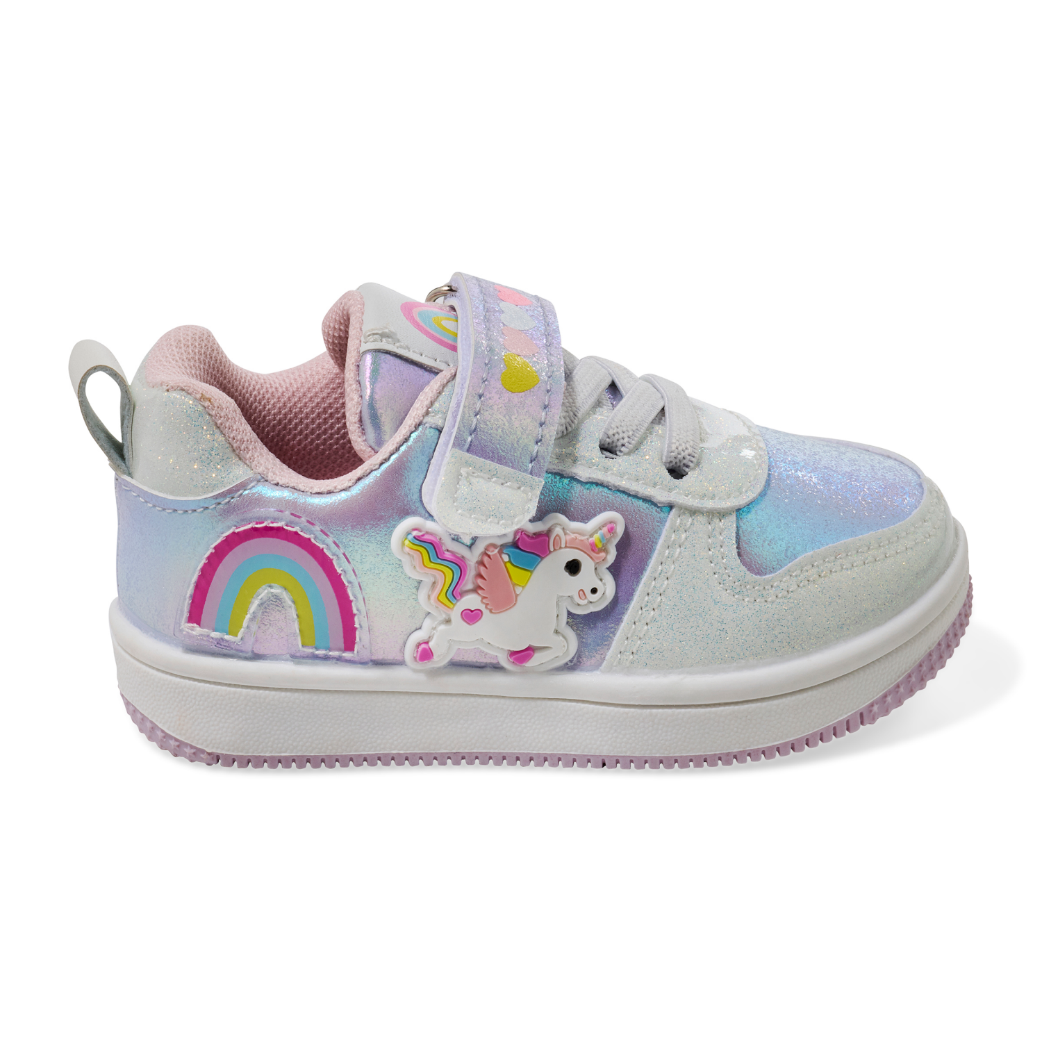 slide 5 of 6, Lullaby Lane Girl Unicorn Sneaker, Purple, Size 5, Size 5