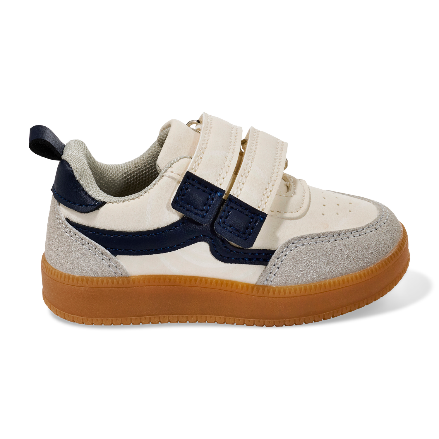 slide 5 of 6, Lullaby Lane Boy Strap Sneaker, White, Size 6, Size 6