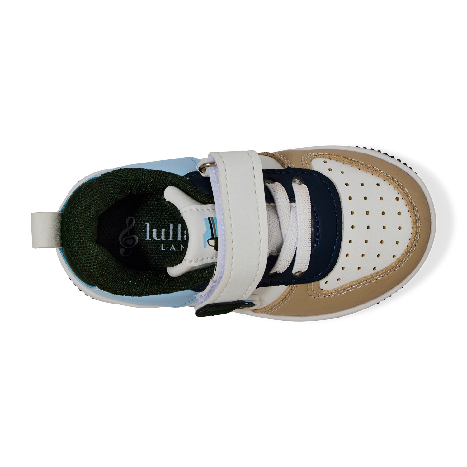 slide 6 of 6, Lullaby Lane Boy Truck Sneaker, White, Size 4, Size 4