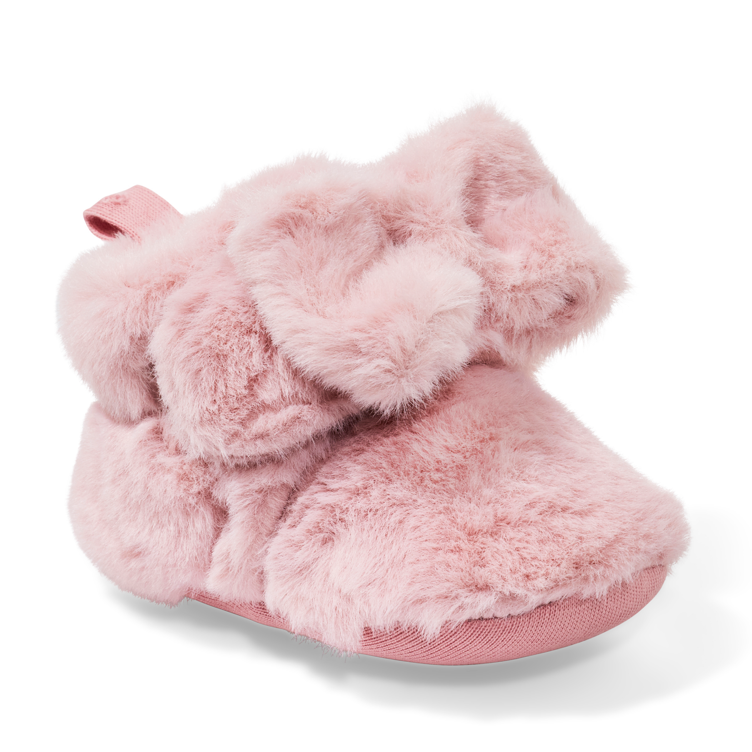 slide 1 of 6, Lullaby Lane Girl Bow Bootie, Pink, Size 3, Size 3