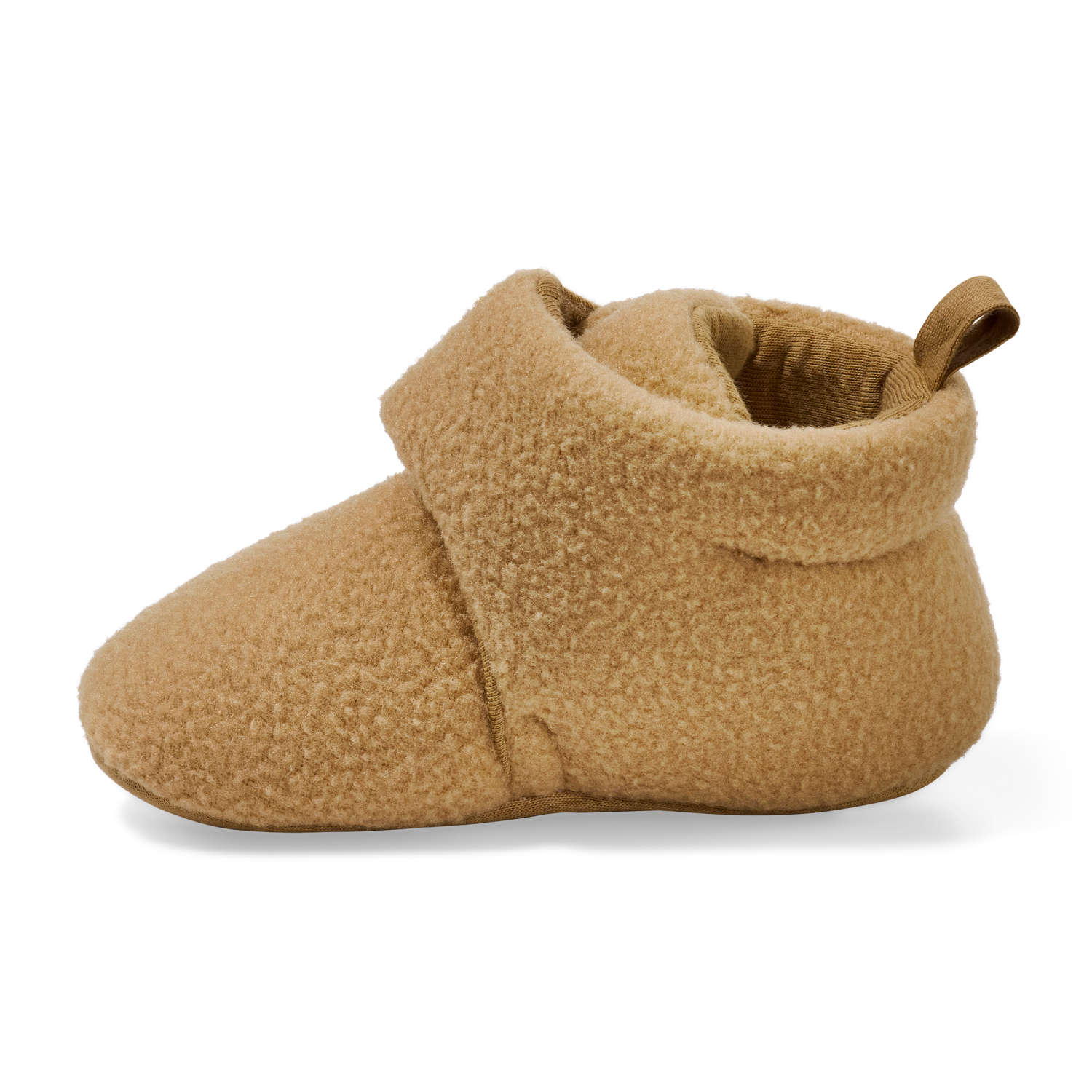 slide 4 of 6, Lullaby Lane Sherpa Bootie, Tan, Size 3, Size 3