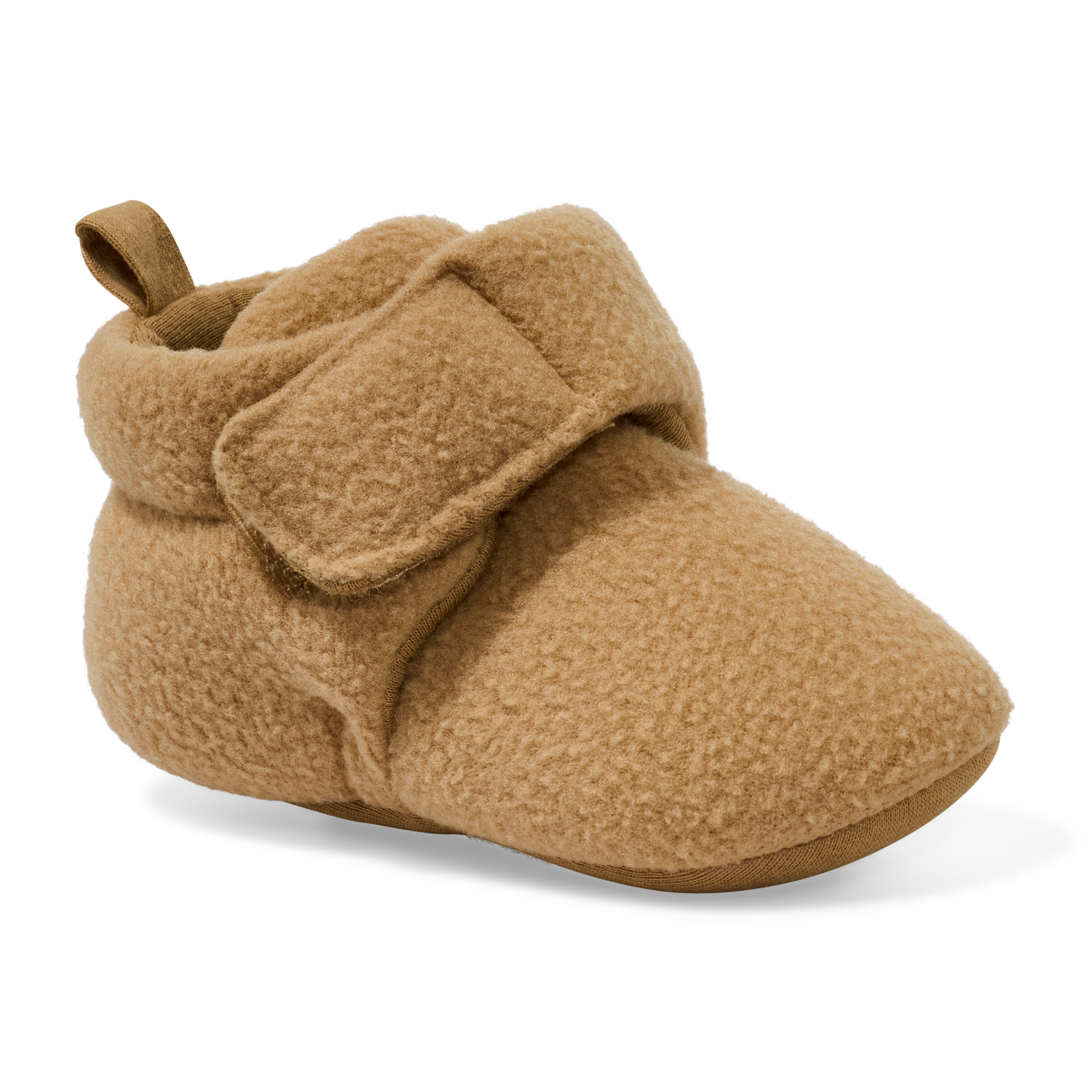 slide 1 of 6, Lullaby Lane Sherpa Bootie, Tan, Size 4, Size 4