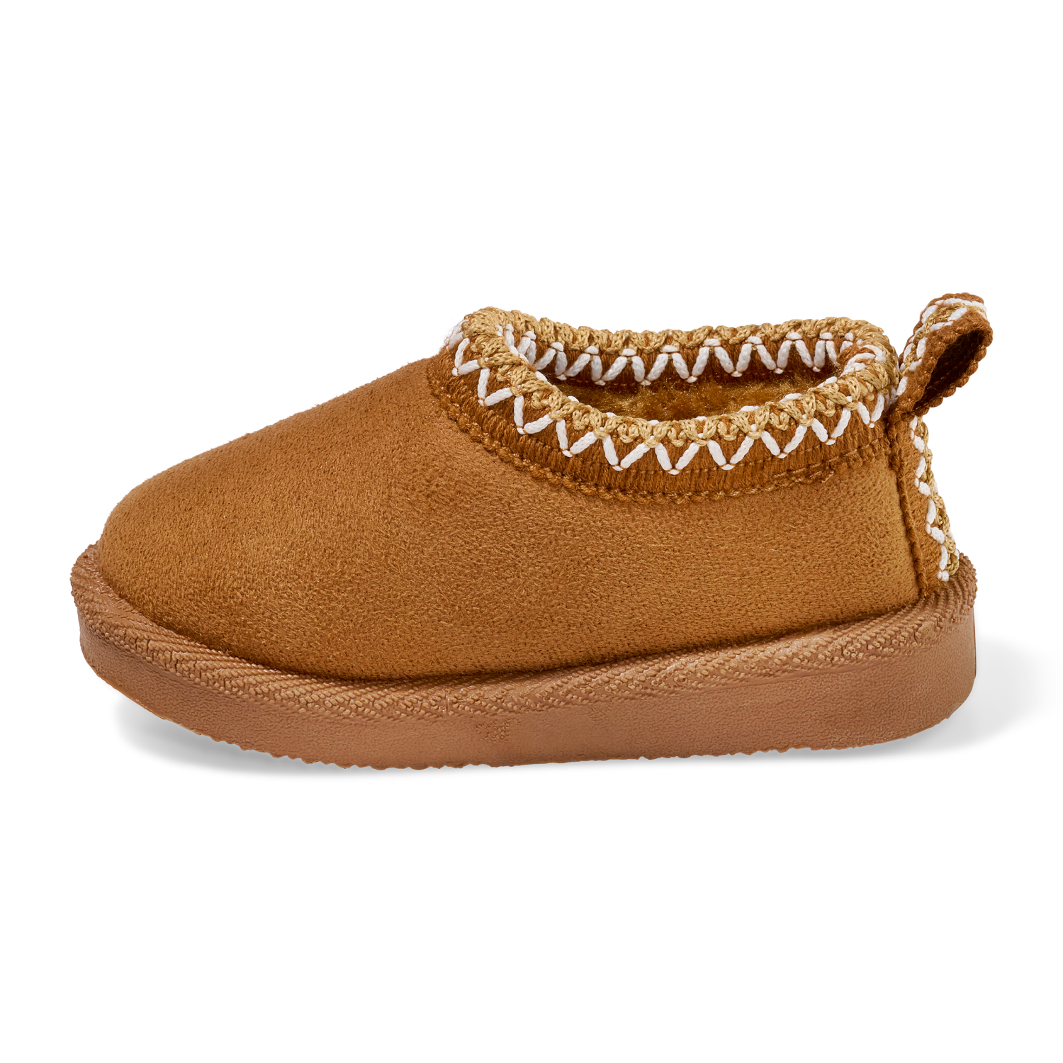 slide 4 of 6, Lullaby Lane Girl Cozy Slipper, Brown, Size 5, Size 5