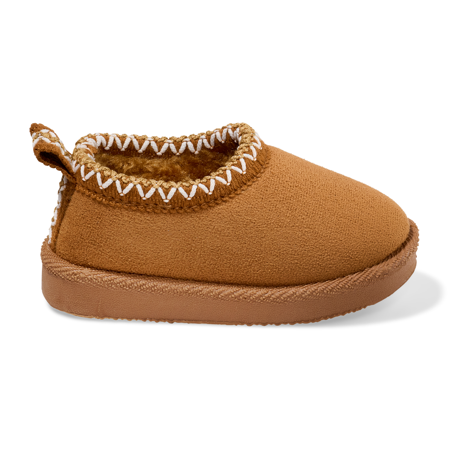 slide 5 of 6, Lullaby Lane Girl Cozy Slipper, Brown, Size 5, Size 5