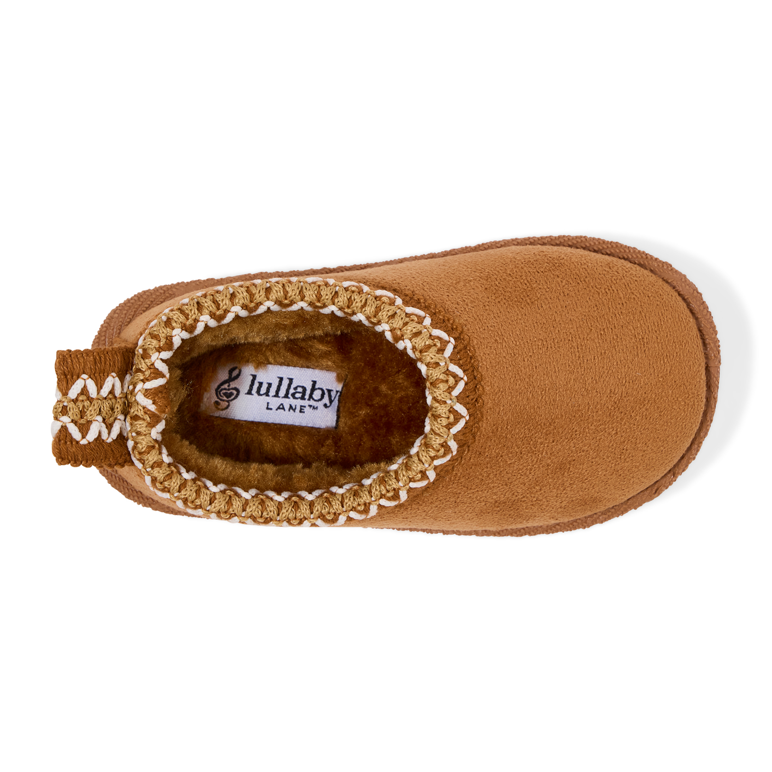 slide 6 of 6, Lullaby Lane Girl Cozy Slipper, Brown, Size 5, Size 5