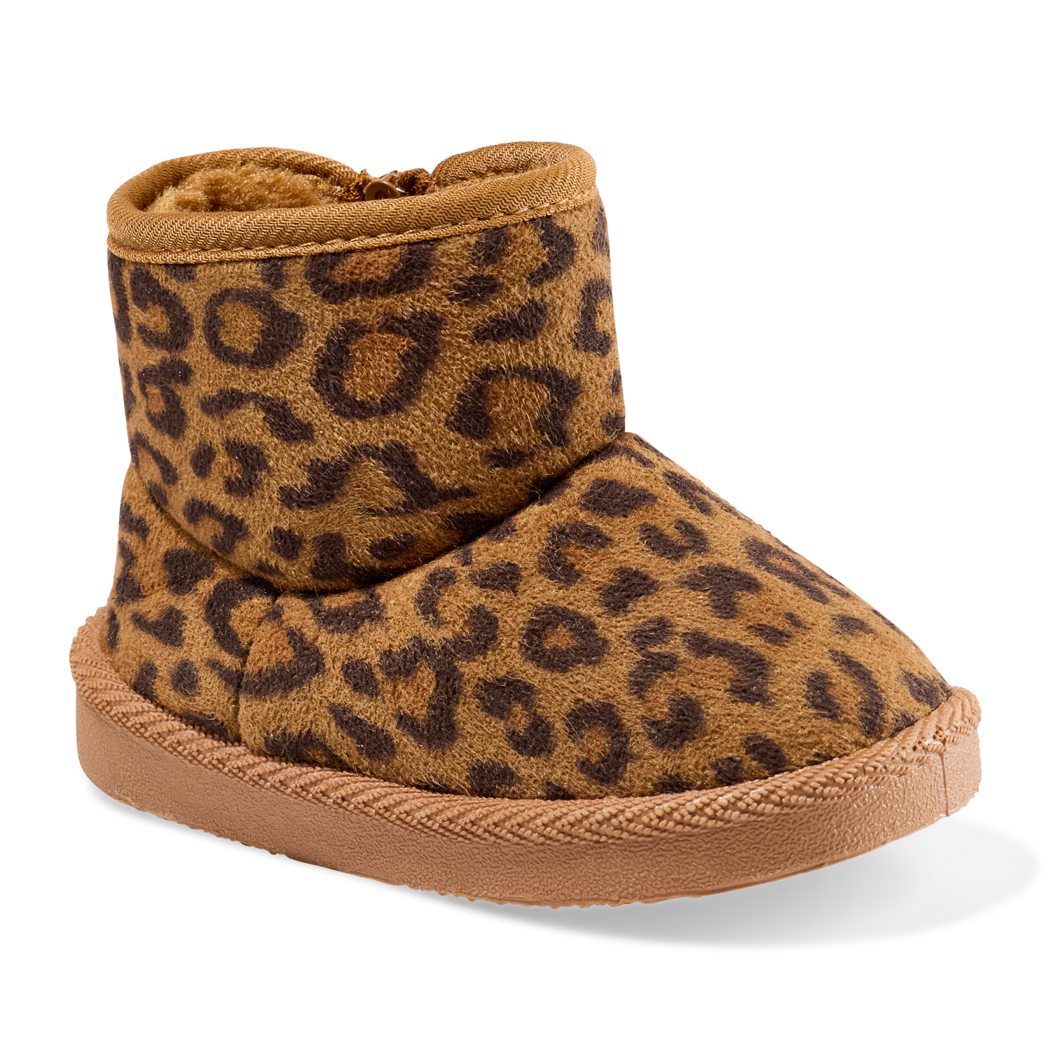 slide 1 of 6, Lullaby Lane Girl Leopard Boot, Brown, Size 3, Size 3