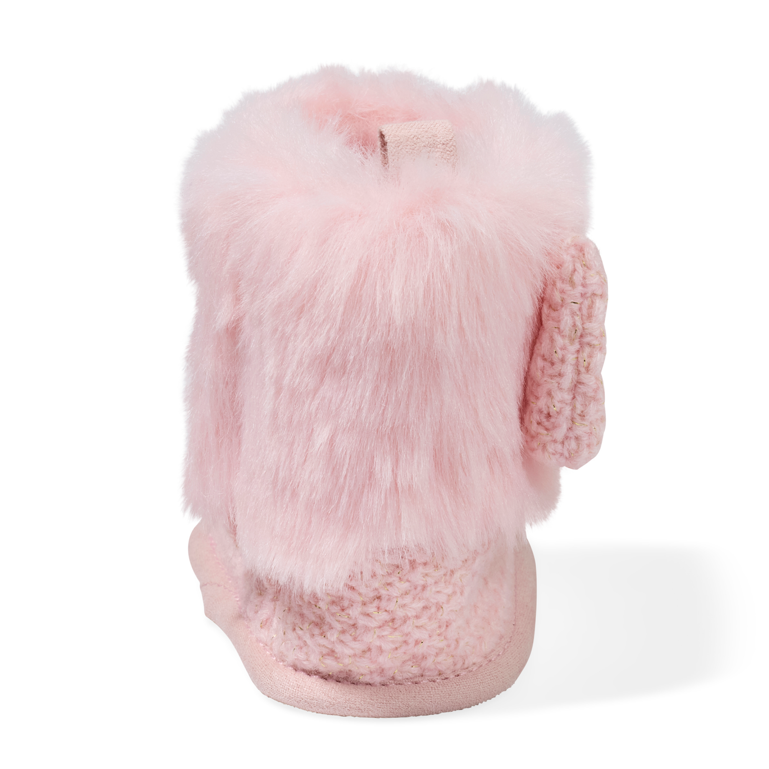 slide 2 of 6, Lullaby Lane Girl Sweater Bootie, Pink Size, 2, 1 ct