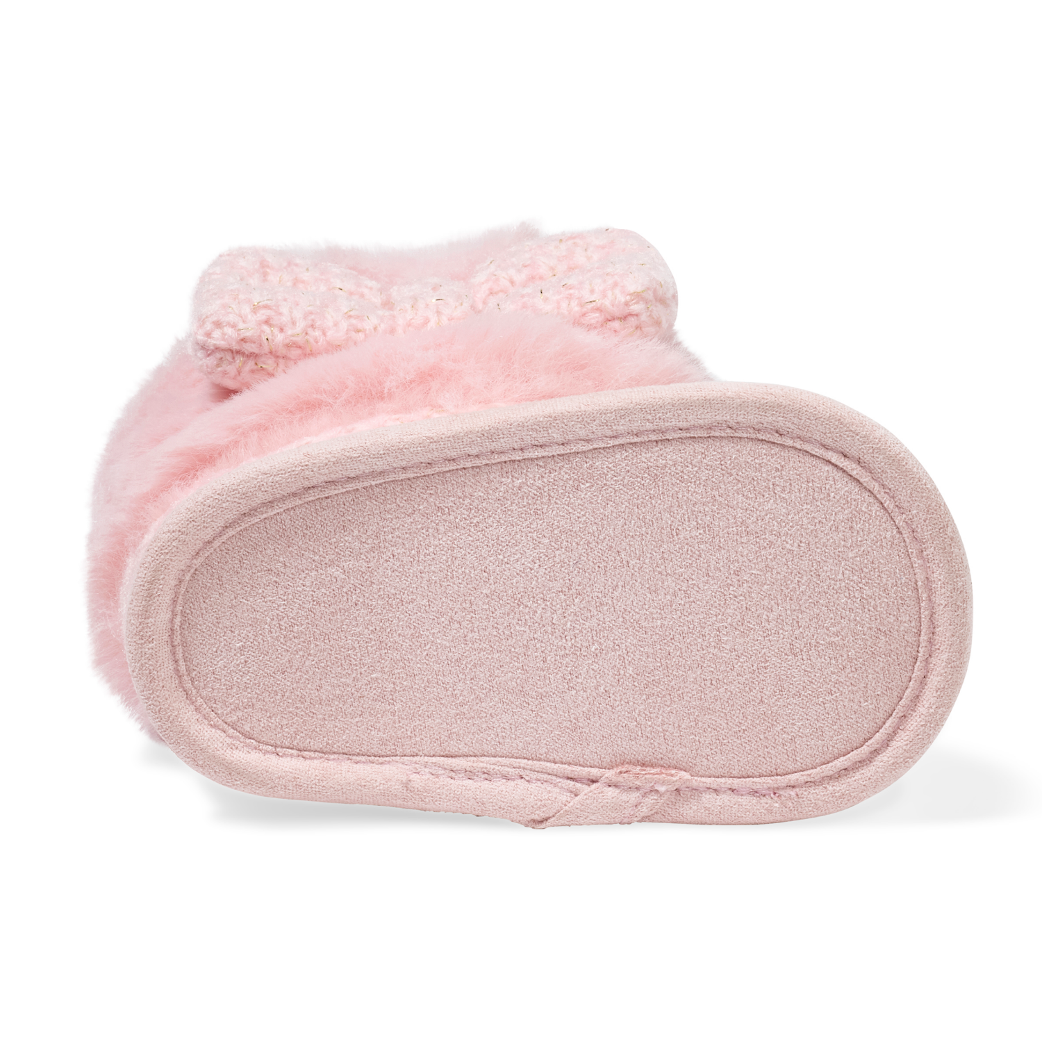 slide 3 of 6, Lullaby Lane Girl Sweater Bootie, Pink Size, 2, 1 ct