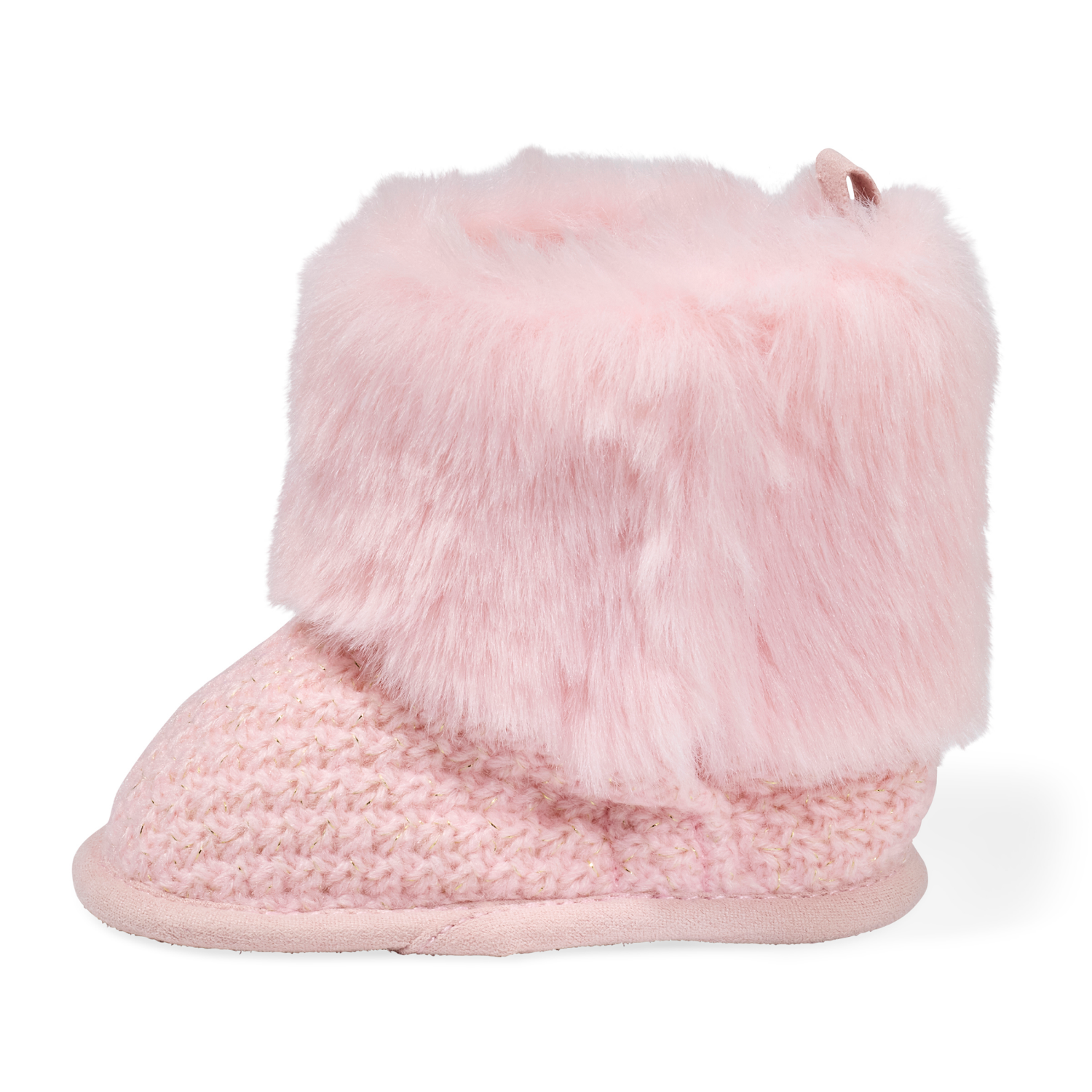 slide 4 of 6, Lullaby Lane Girl Sweater Bootie, Pink Size, 2, 1 ct