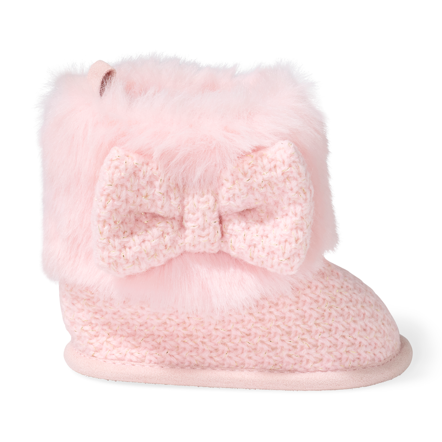 slide 5 of 6, Lullaby Lane Girl Sweater Bootie, Pink Size, 2, 1 ct