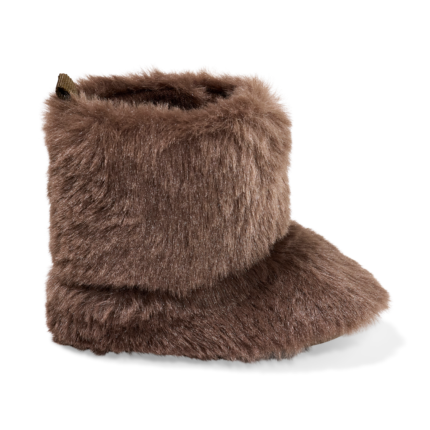 slide 5 of 6, Lullaby Lane Fur Bootie, Brown, Size 2, Size 2