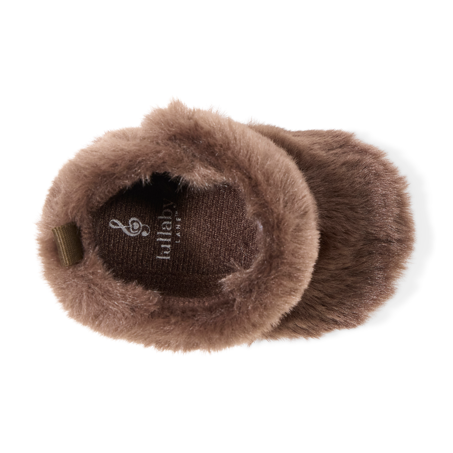 slide 6 of 6, Lullaby Lane Fur Bootie, Brown, Size 4, Size 4