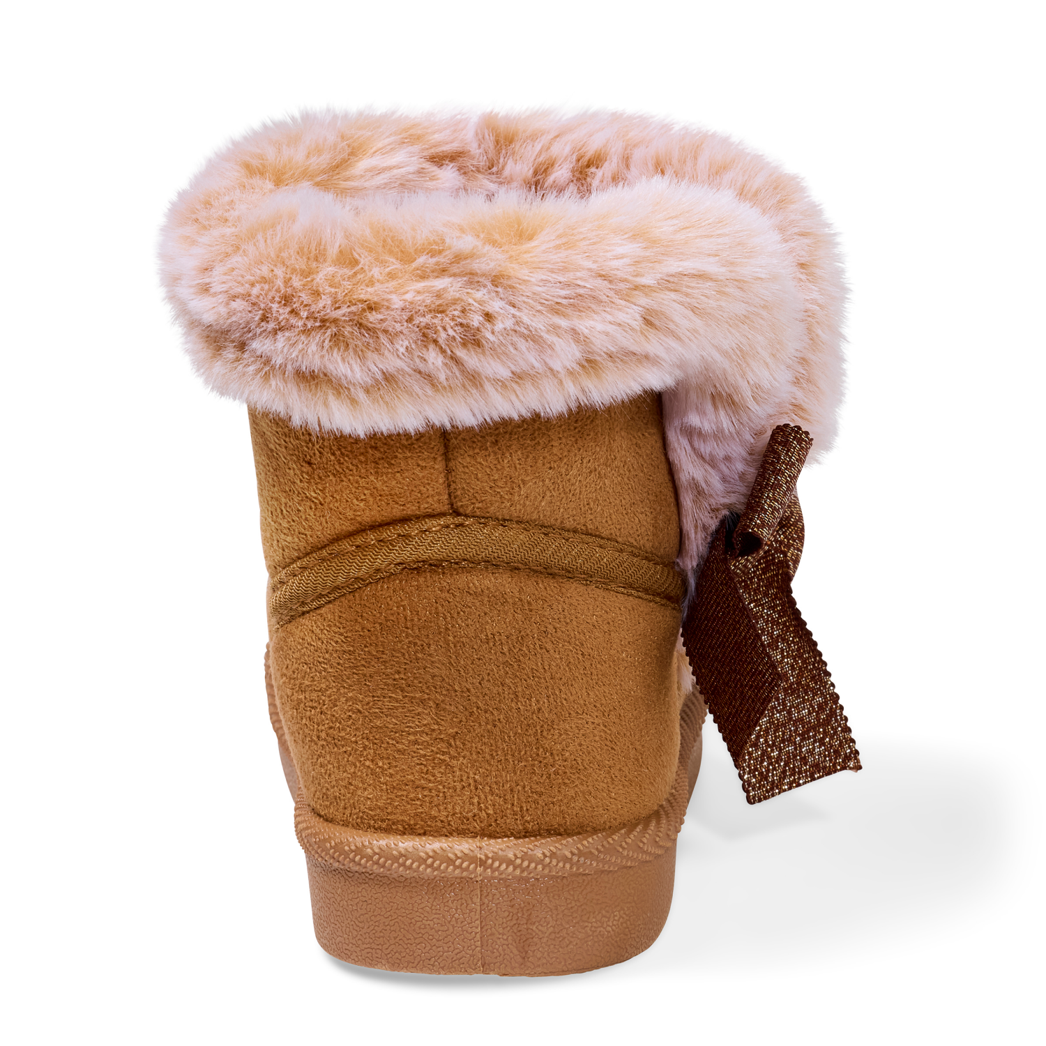 slide 2 of 6, Lullaby Lane Girl Bow Boot, Brown, Size 6, Size 6