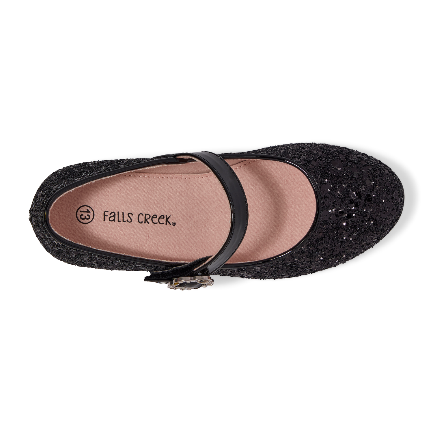 slide 6 of 6, Falls Creek Fall Creek Casual Margaret, Black, 2, Girl, 1 ct