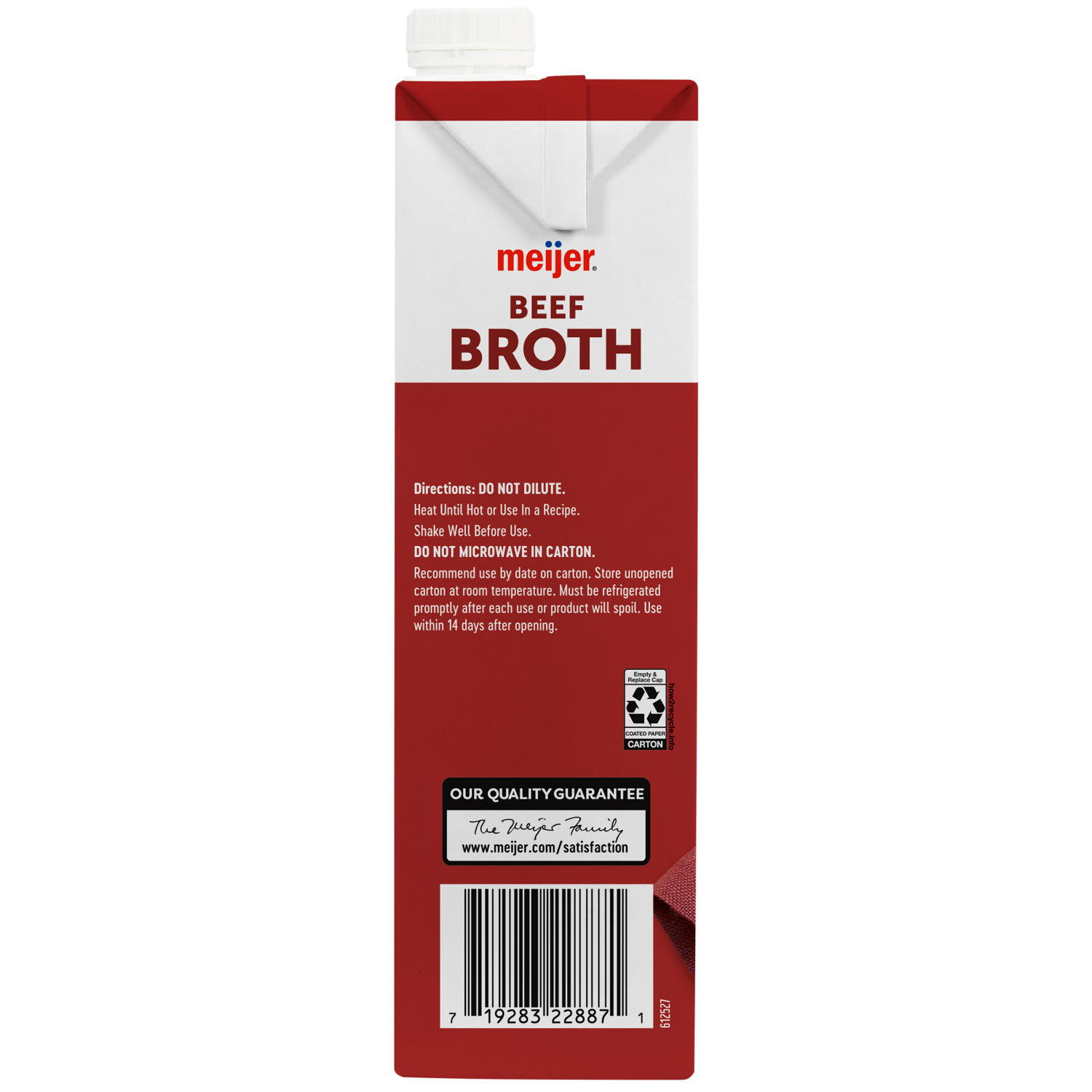 slide 3 of 4, Meijer Beef Broth, 32 oz