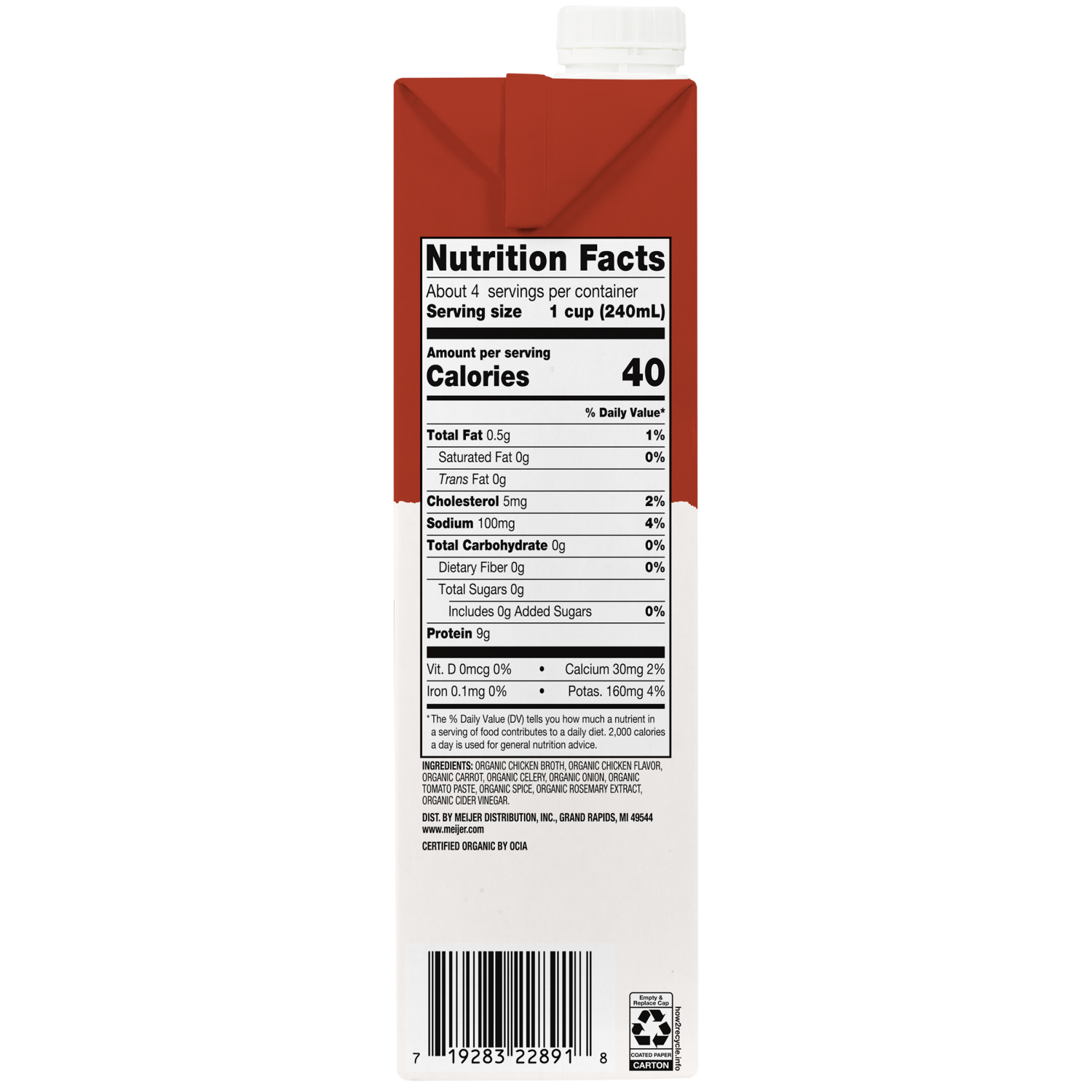 slide 4 of 4, TRUE GOODNESS ORG BONE BROTH CHICKEN 32OZ, 32 oz