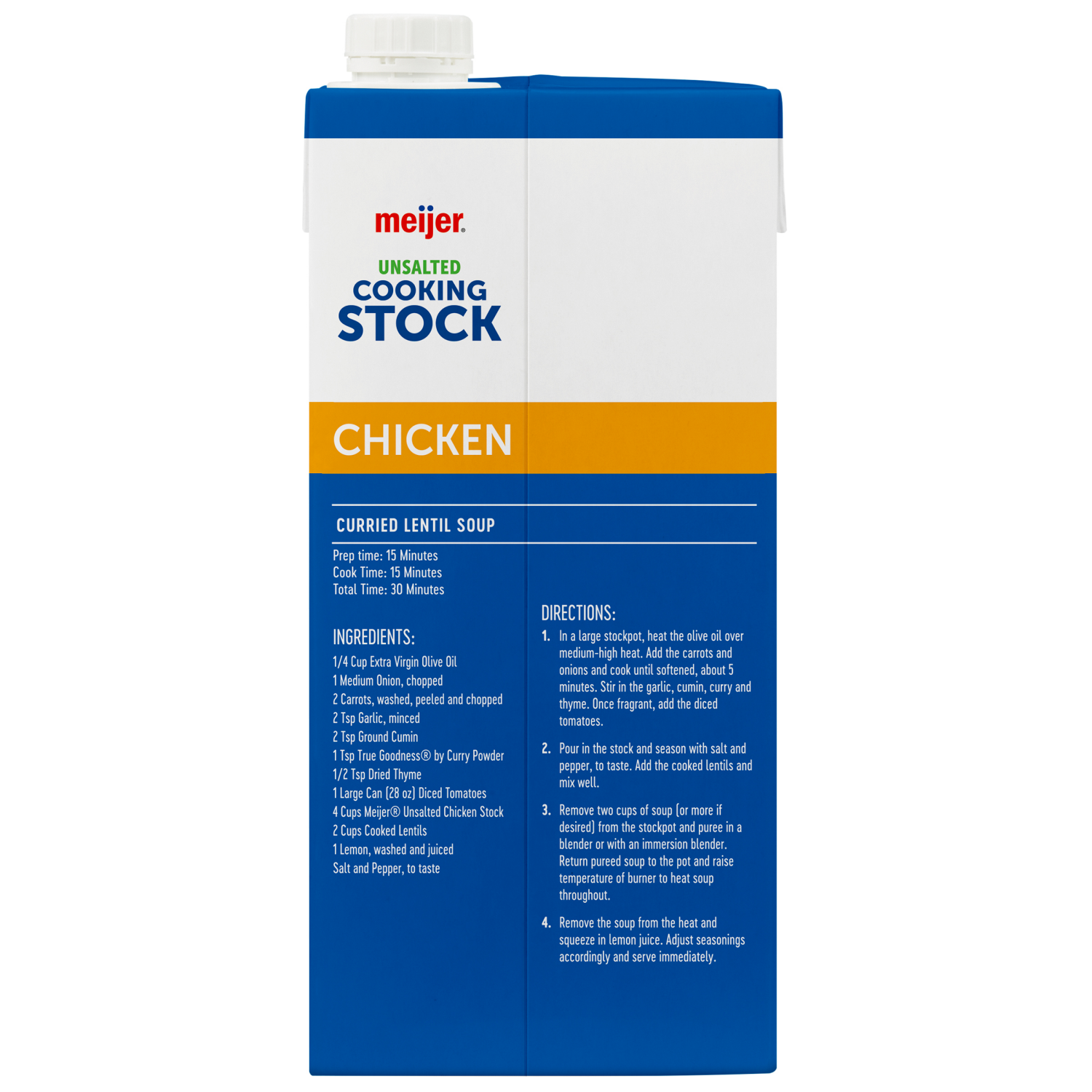 slide 2 of 4, Meijer Unsalted Chicken Stock, 32 oz