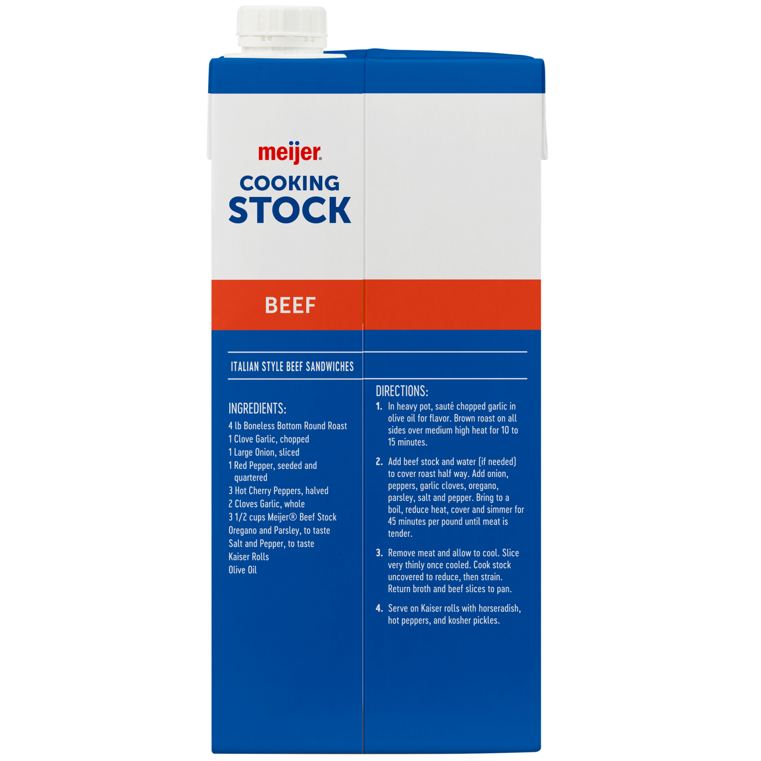 slide 2 of 4, Meijer Beef Stock, 32 oz