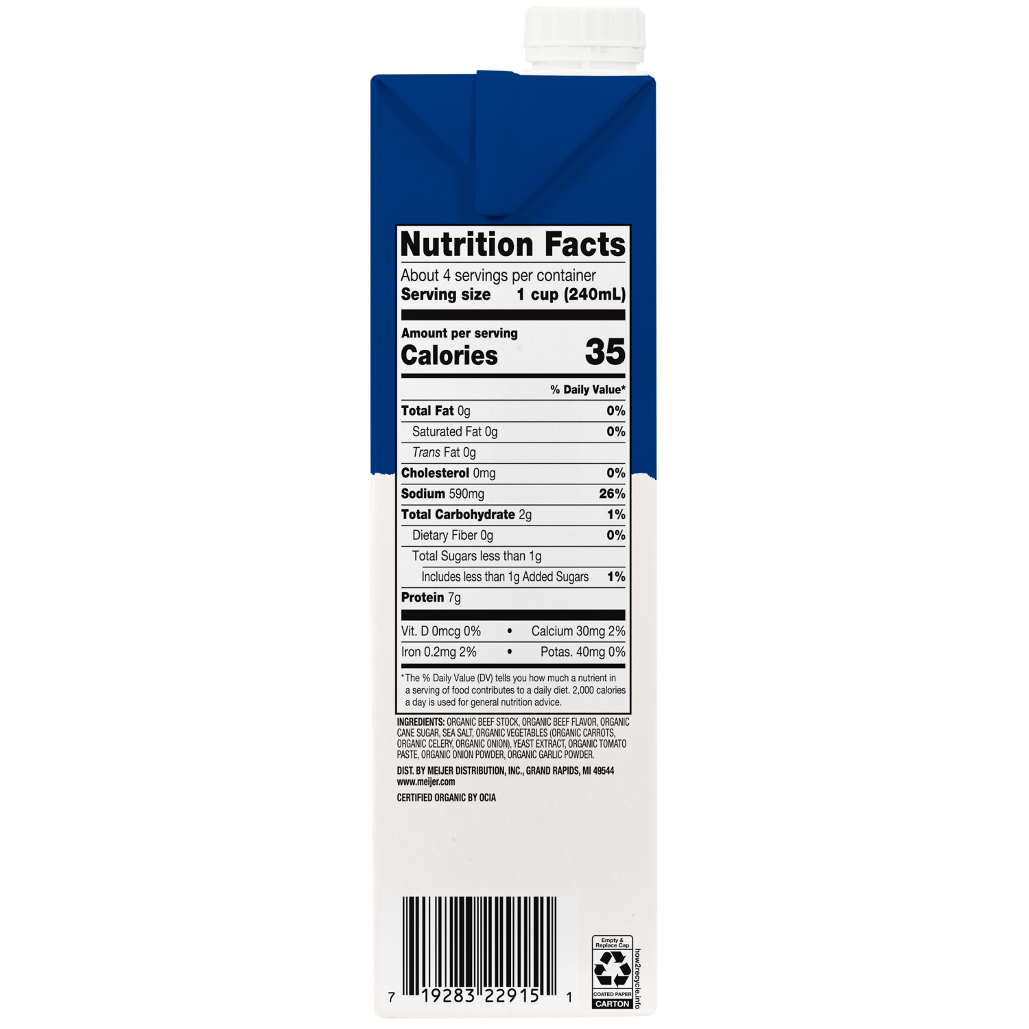 slide 4 of 4, TRUE GOODNESS ORG BONE BROTH BEEF 32 OZ, 32 oz