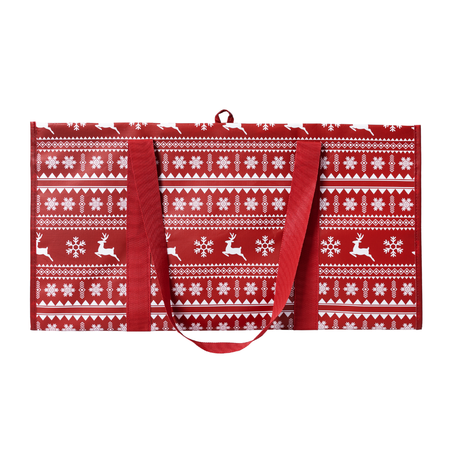 slide 2 of 3, December Home Large Utility Tote Fair Isle, 1 ct