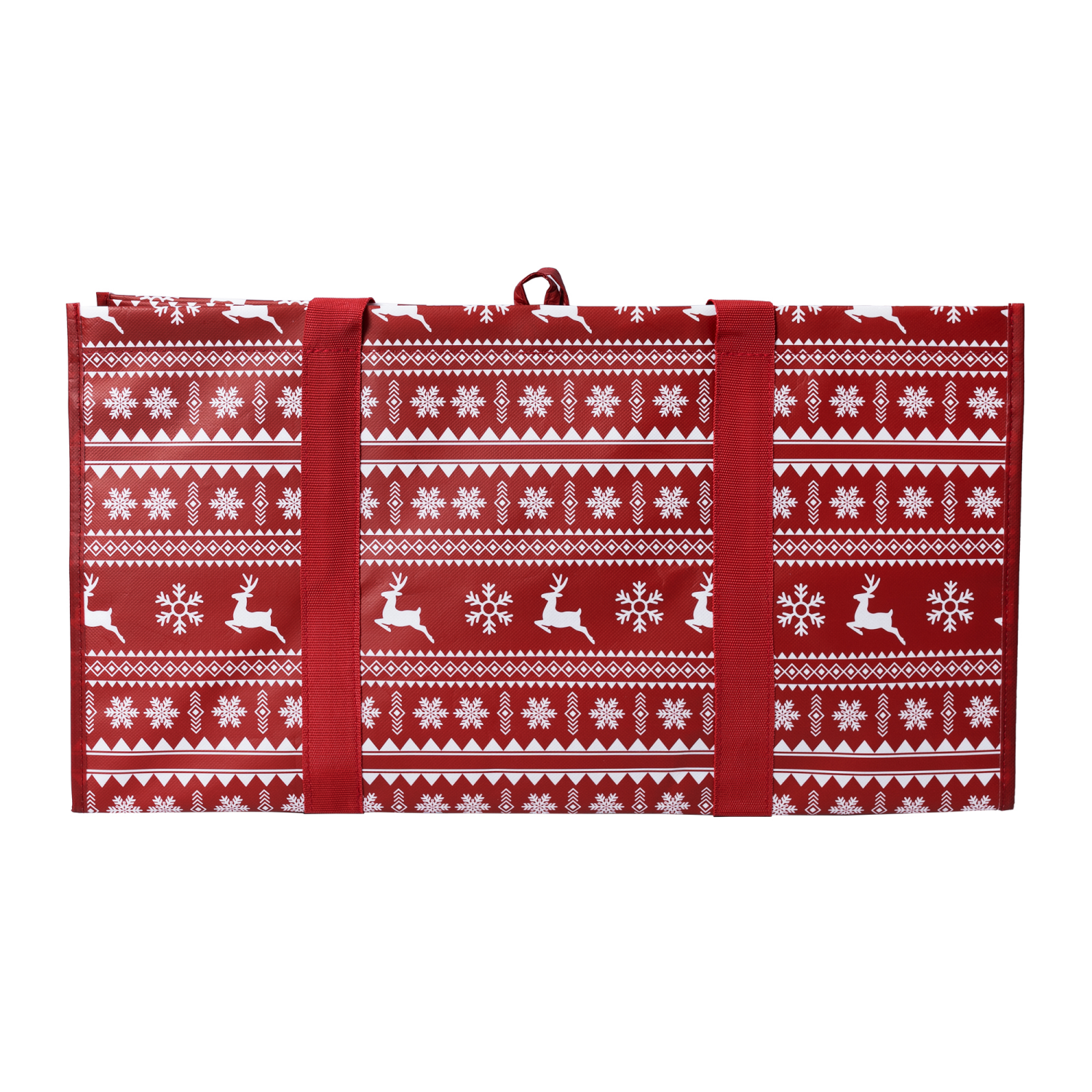 slide 3 of 3, December Home Large Utility Tote Fair Isle, 1 ct