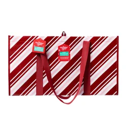 December Home Large Utility Tote Candycane