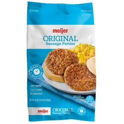 MEIJER PRE-COOKED ORIG PORK SAUSAGE PATTIES