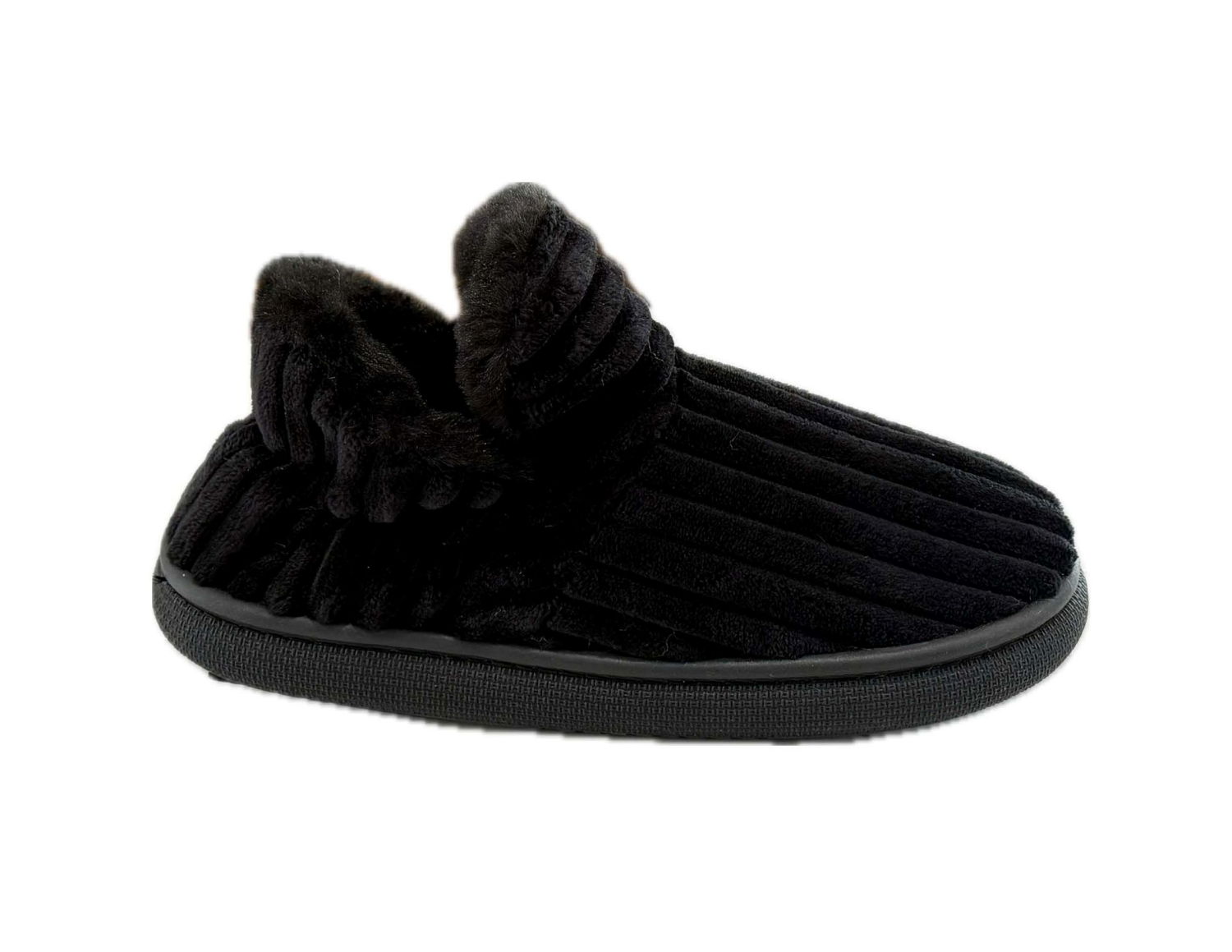 slide 5 of 8, Falls Creek Women's Slipper Evie, Black, Size M, 1 ct