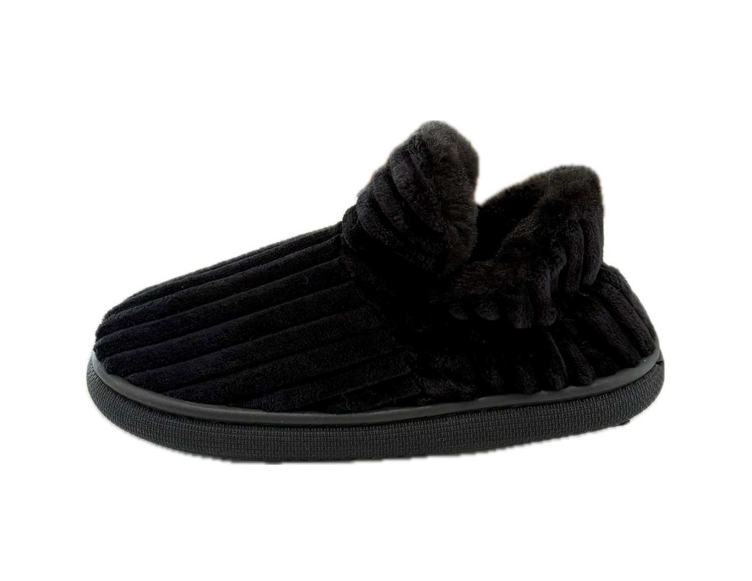 slide 4 of 8, Falls Creek Women's Slipper Evie, Black, Size L, LG