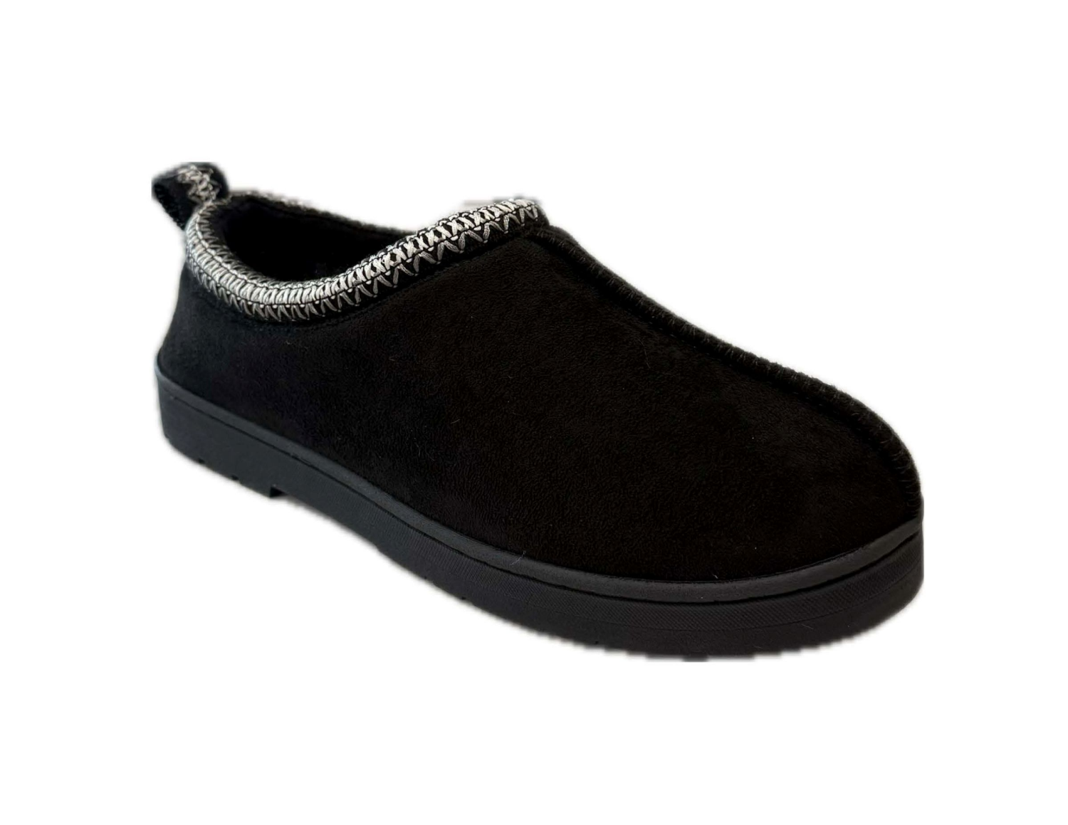 slide 7 of 8, Falls Creek Men's Slipper Duncan, Black, Size S, 1 ct