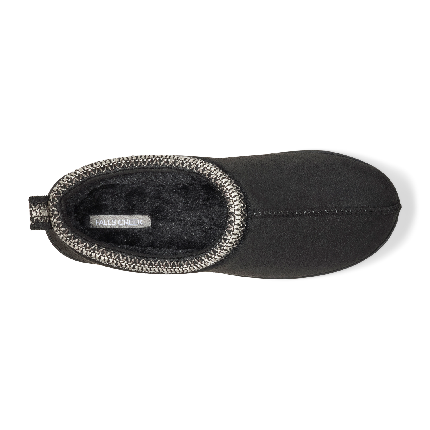 slide 8 of 8, Falls Creek Men's Slipper Duncan, Black, Size M, 1 ct