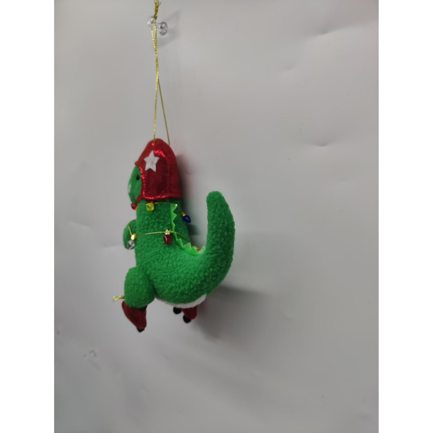 slide 3 of 4, December Home Fabric Sporting Dinosaur Ornament, 2 Assortment, 6 in