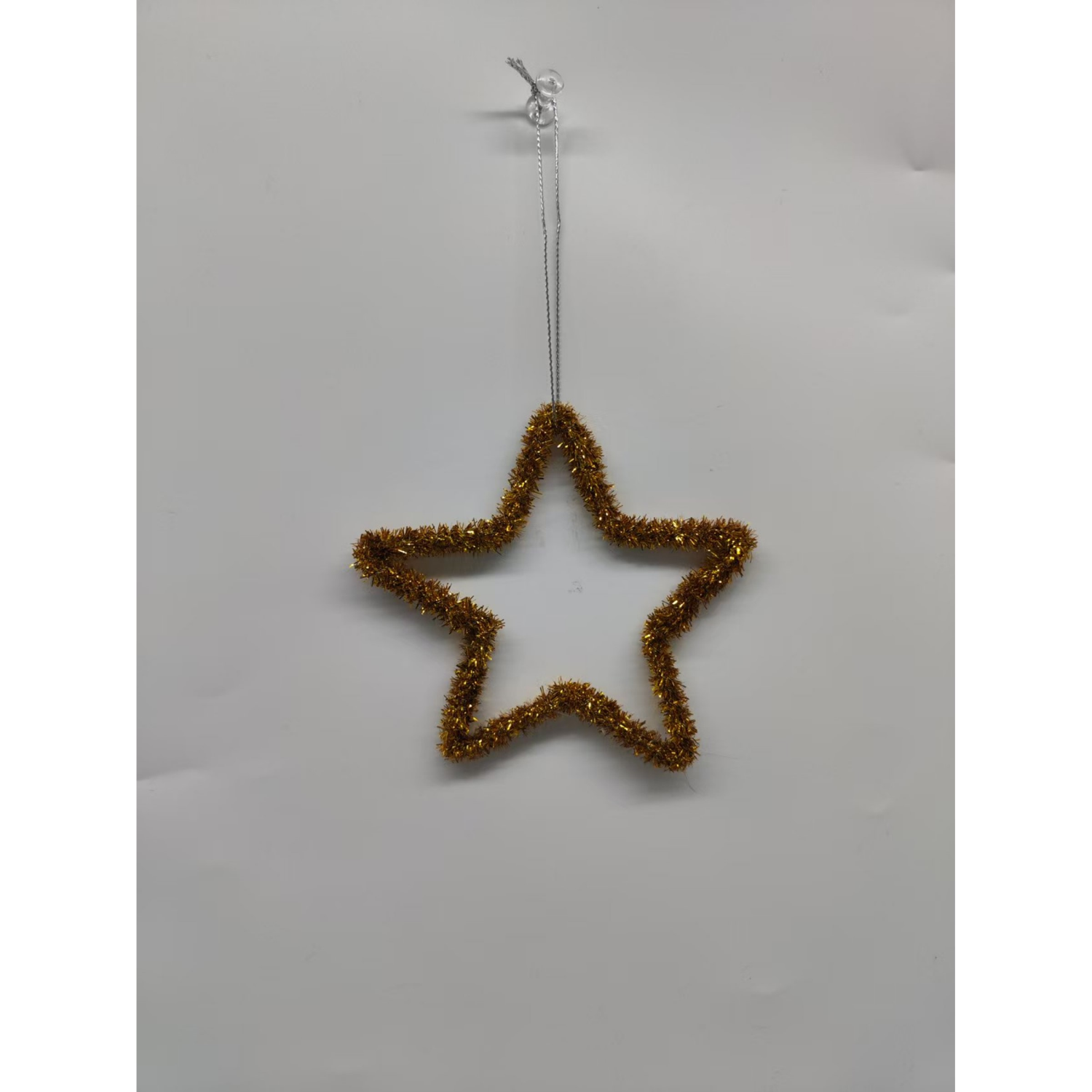 slide 2 of 4, December Home Tinsel Star Ornament, 3 Assortment, 4 in