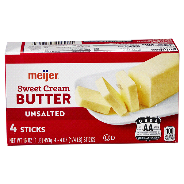 slide 8 of 29, Meijer Unsalted Butter Sticks, 16 oz