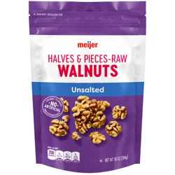 Meijer Unsalted Raw Walnut Hales & Pieces