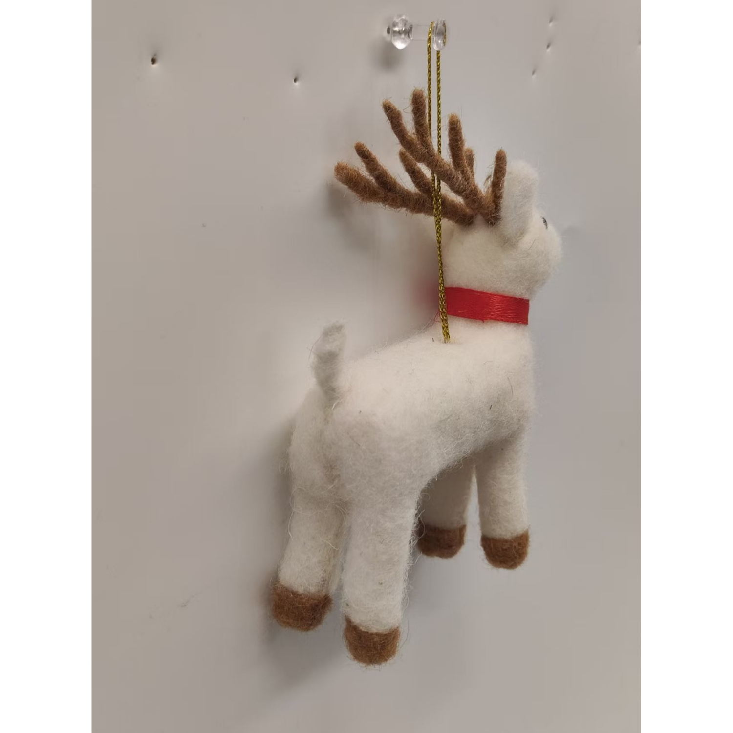slide 3 of 4, December Home Reindeer Ornament, 2 Assortment, 5 in