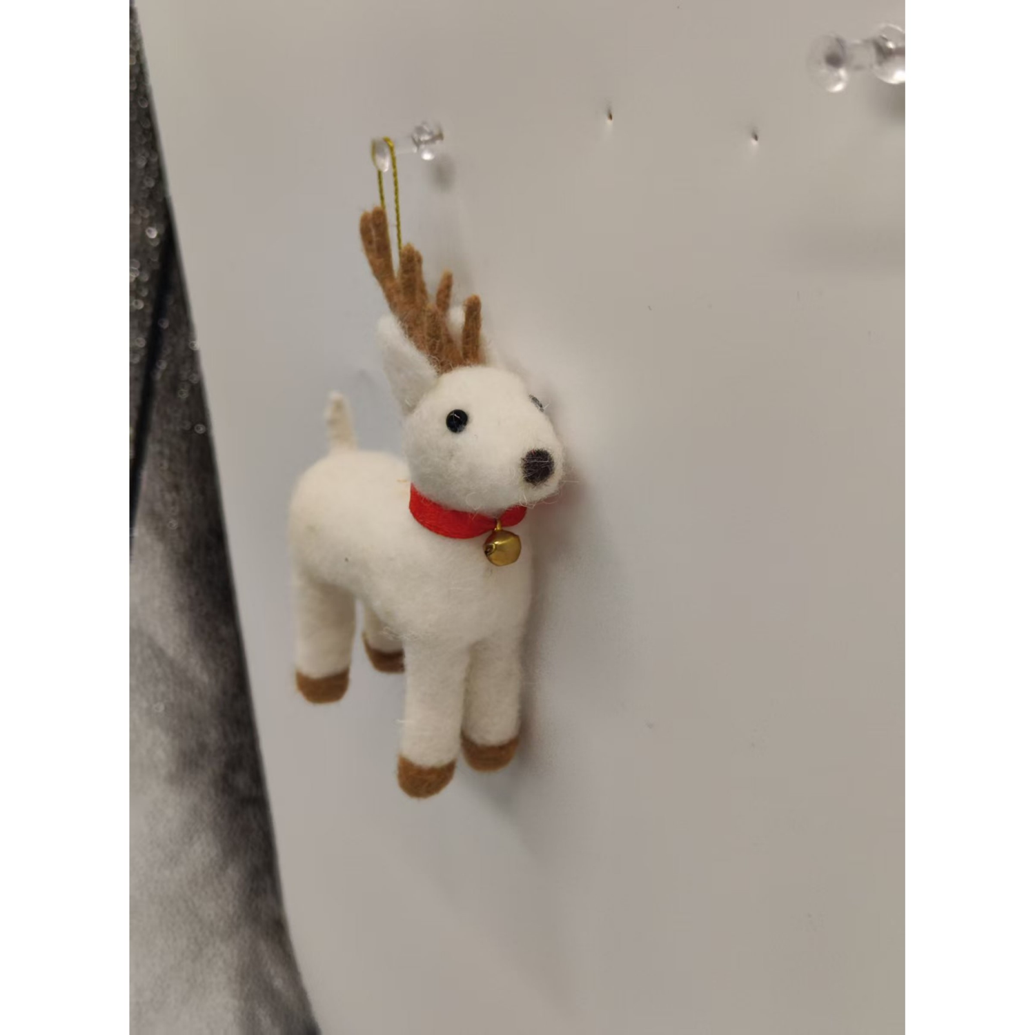 slide 4 of 4, December Home Reindeer Ornament, 2 Assortment, 5 in