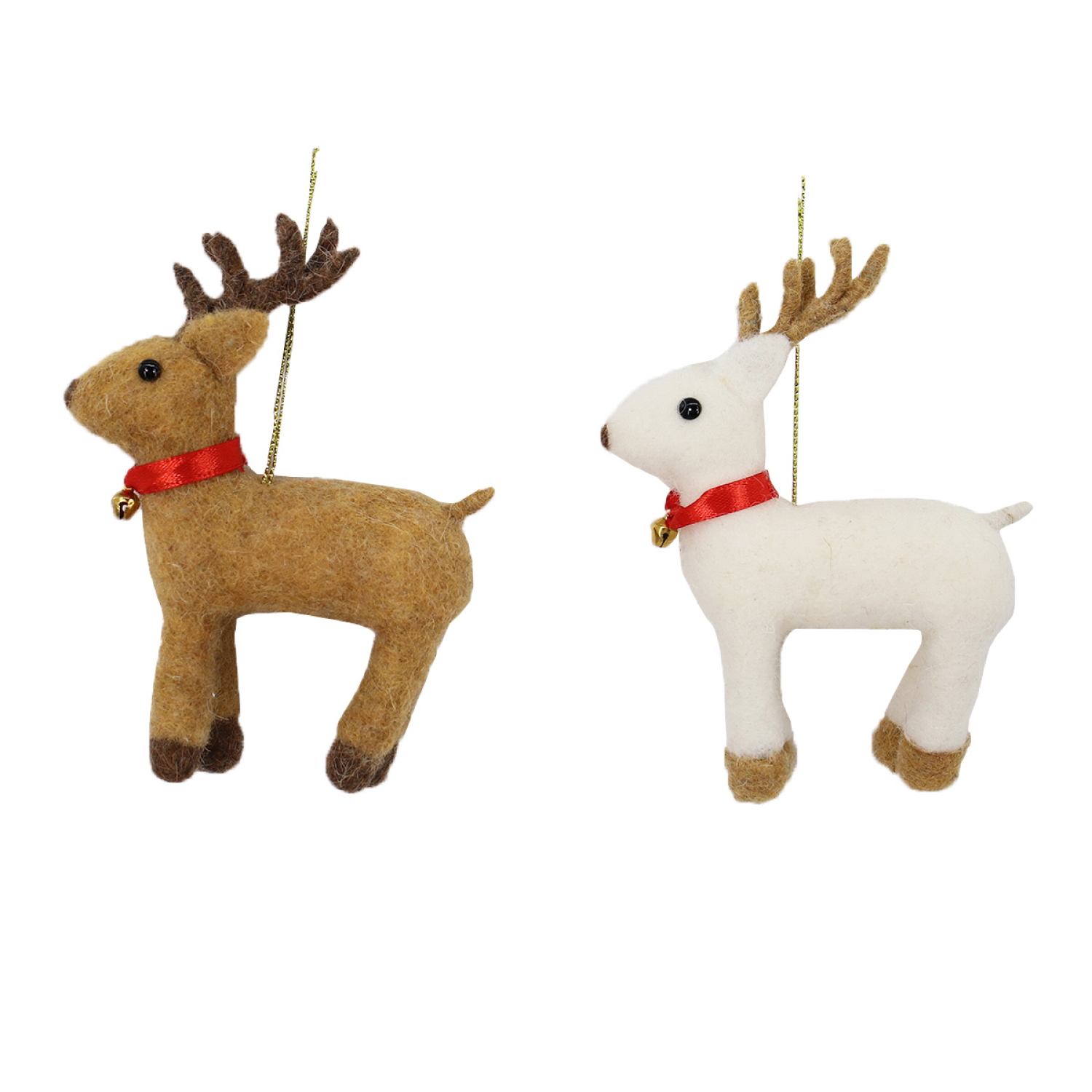 slide 1 of 4, December Home Reindeer Ornament, 2 Assortment, 5 in