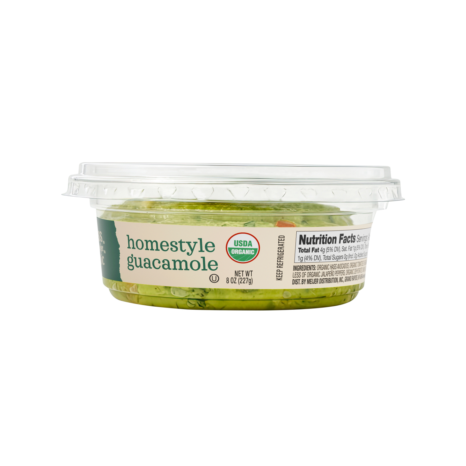 slide 4 of 4, True Goodness Organic Homestyle Guacamole 8 oz., 8 oz