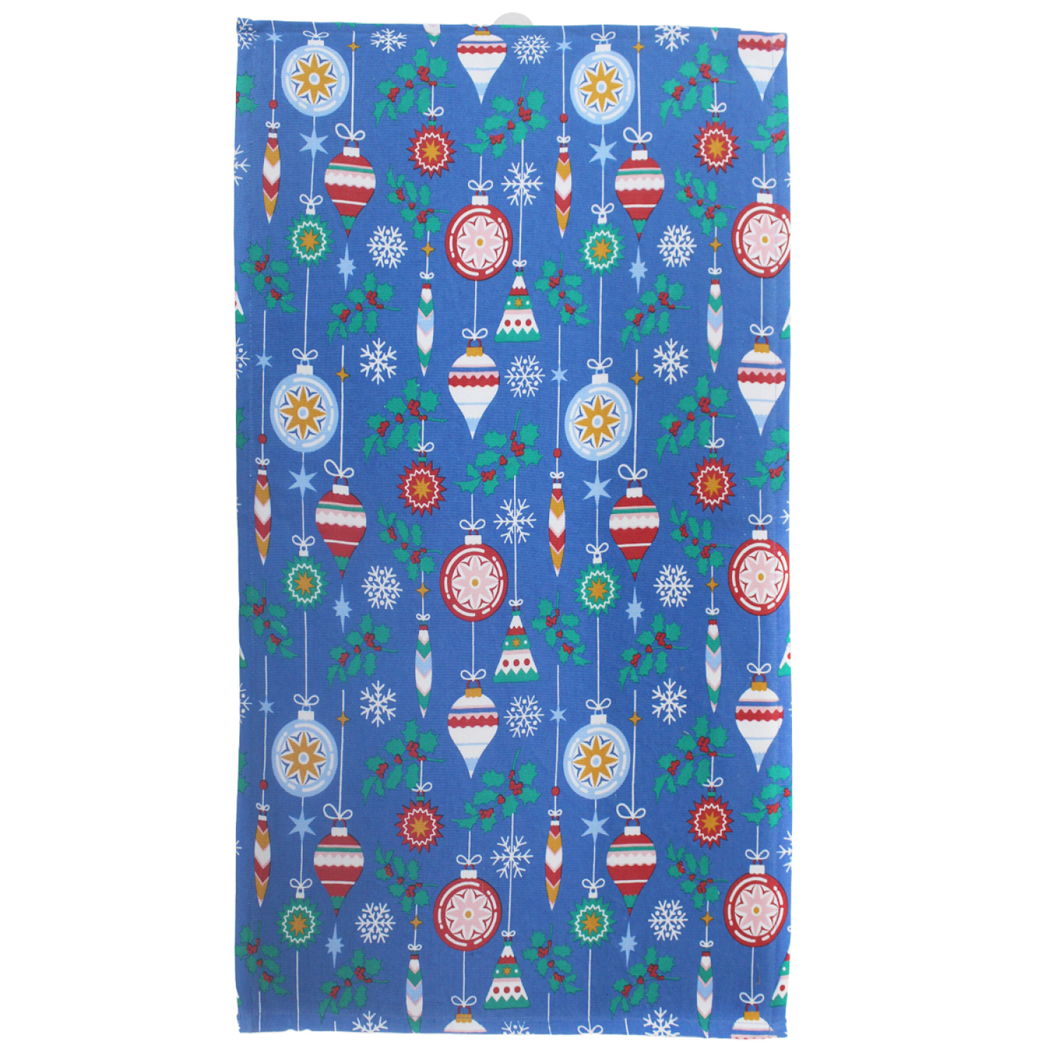 slide 2 of 3, December Home Red Holiday Ornaments Printed Dual Purpose KT, 16 in x 26 in, 1 ct