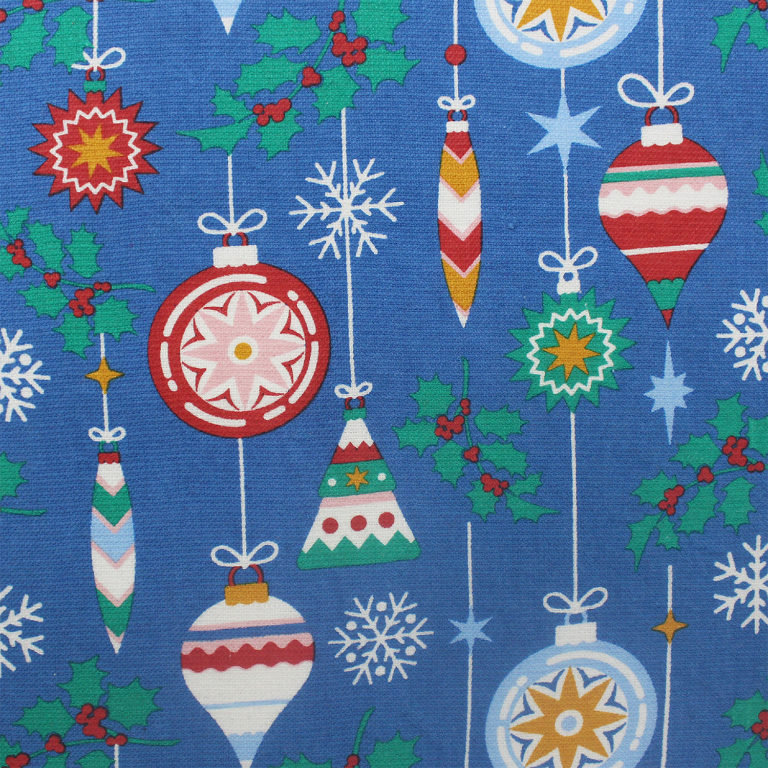 slide 3 of 3, December Home Red Holiday Ornaments Printed Dual Purpose KT, 16 in x 26 in, 1 ct