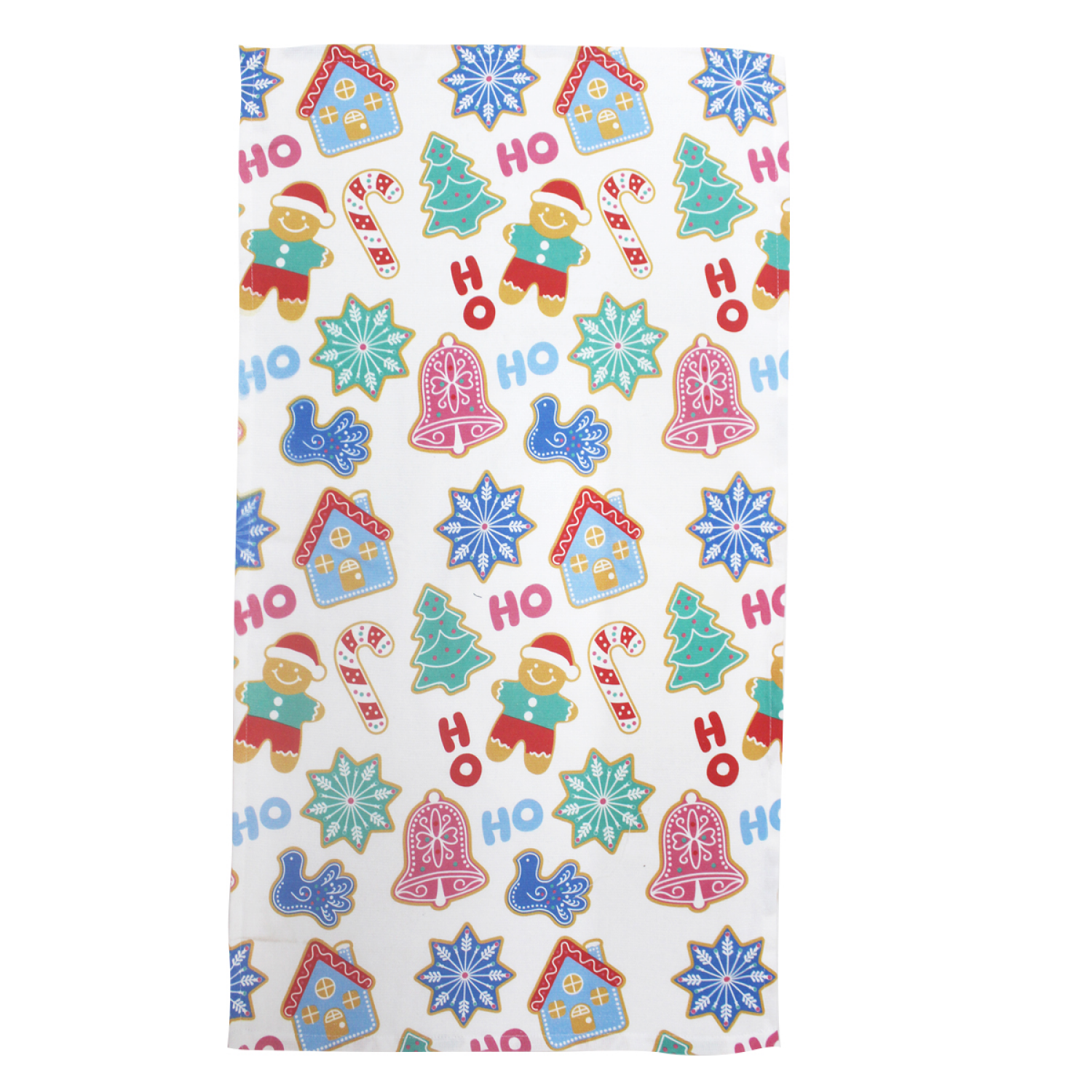 slide 2 of 3, December Home Red Ho Ho Ho Printed Dual Purpose KT, 16 in x 26 in, 1 ct