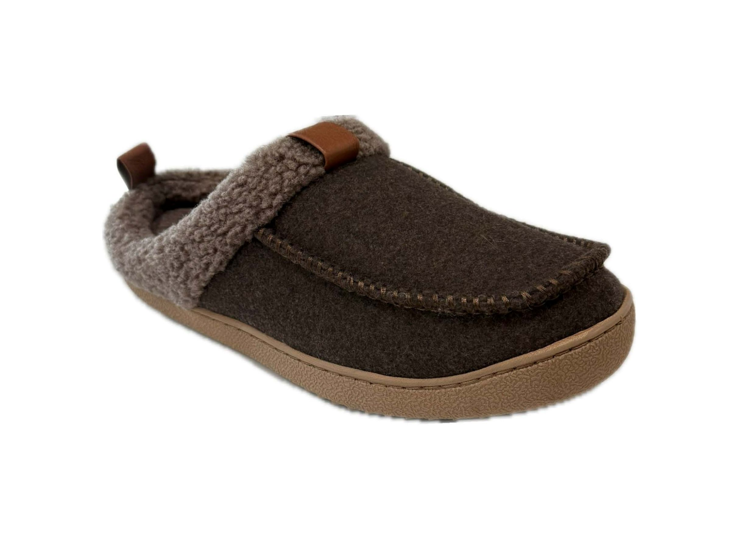 slide 7 of 8, Falls Creek Men's Slipper Lee, Brown, Size L, LG