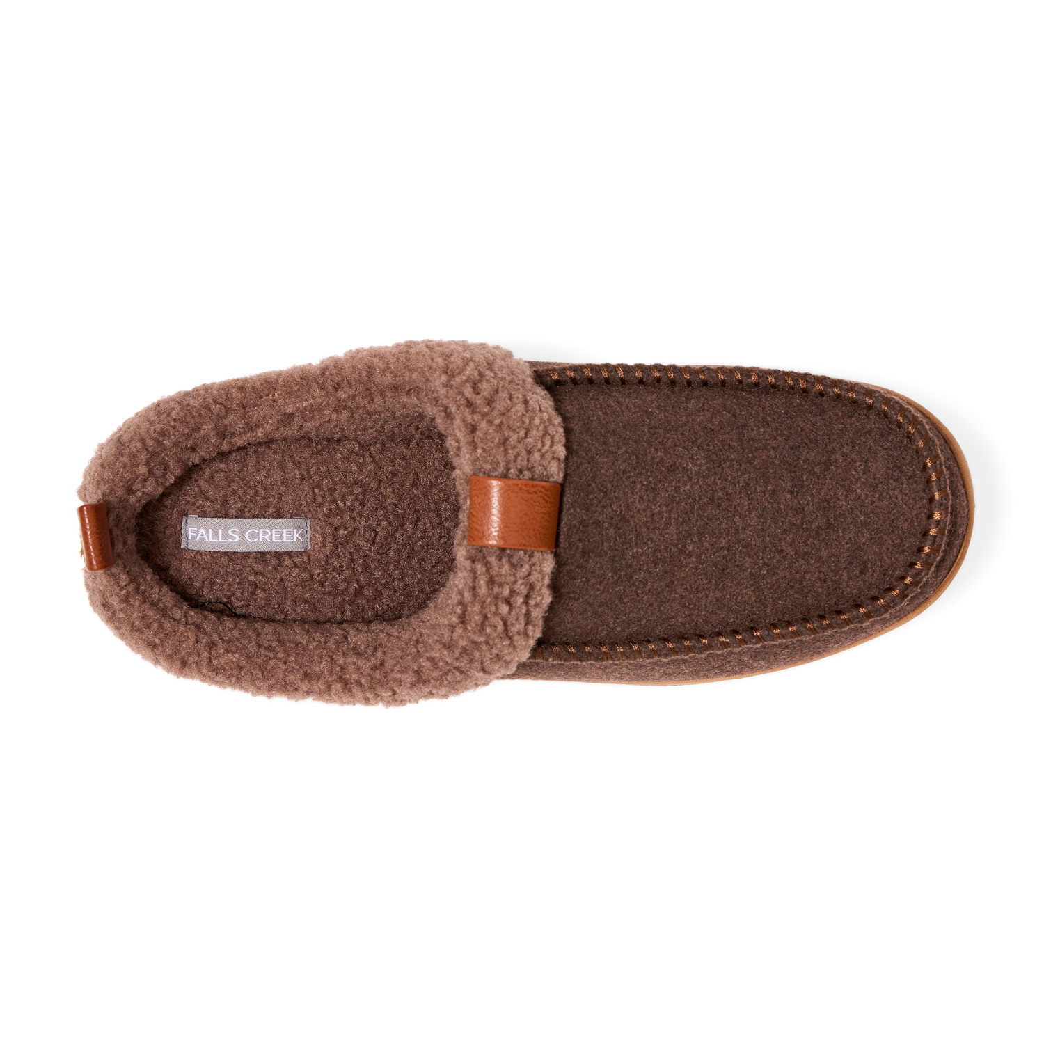 slide 8 of 8, Falls Creek Men's Slipper Lee, Brown, Size L, LG