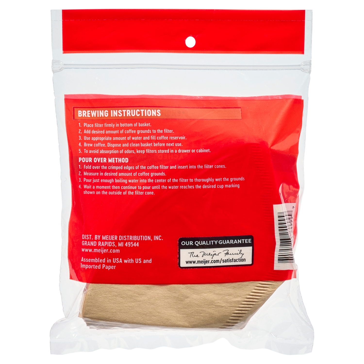 slide 2 of 2, Meijer Unbleached Coffee Cone Filters #2, 100 ct, 100 ct