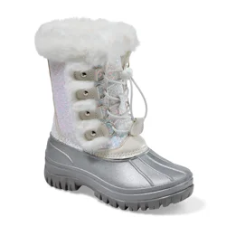 Falls Creek Girls' Winter Boot, White, Size 12
