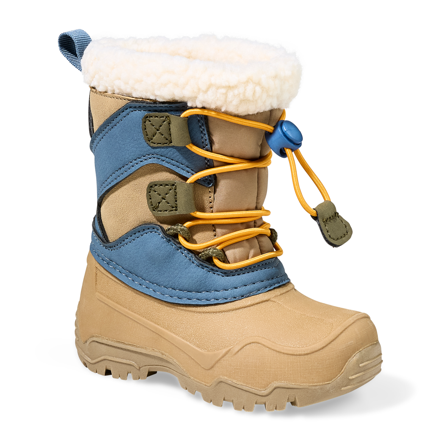 slide 1 of 6, Falls Creek Kids Toddler Boys' Veddie Winter Boot, Tan, Size 6, 1 ct