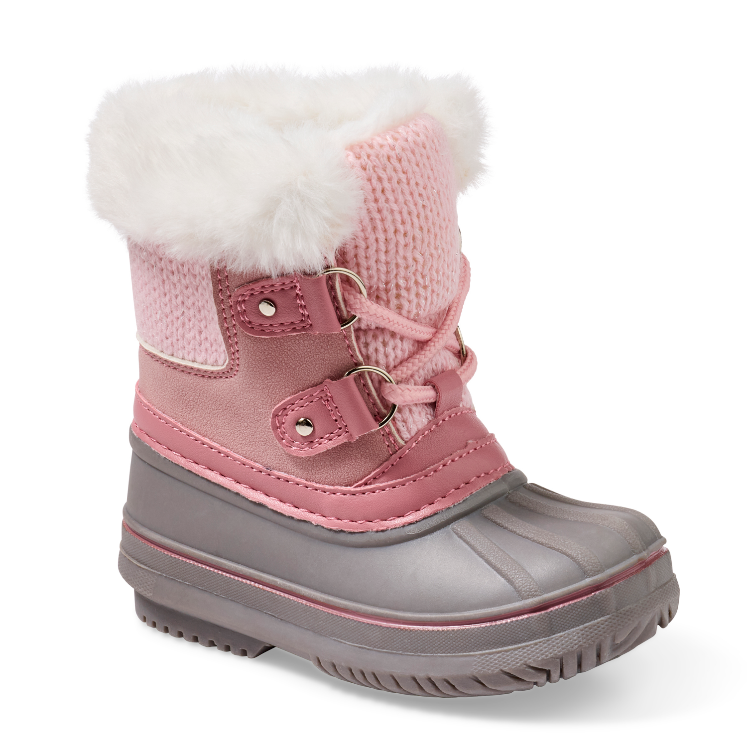 slide 1 of 6, Falls Creek Kids Toddler Girls' Lil Tottie Winter Boot, Pink, Size 11, 1 ct