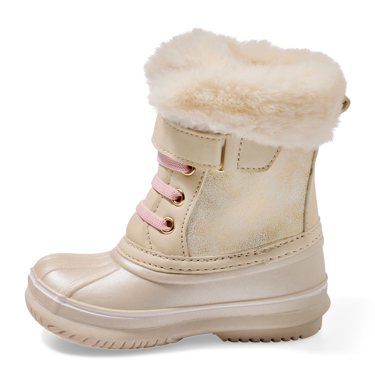 slide 4 of 6, Falls Creek Kids Toddler Girls' Snow Winter Boot, White, Size 8, 1 ct
